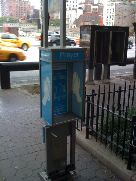 Public prayer booth New York